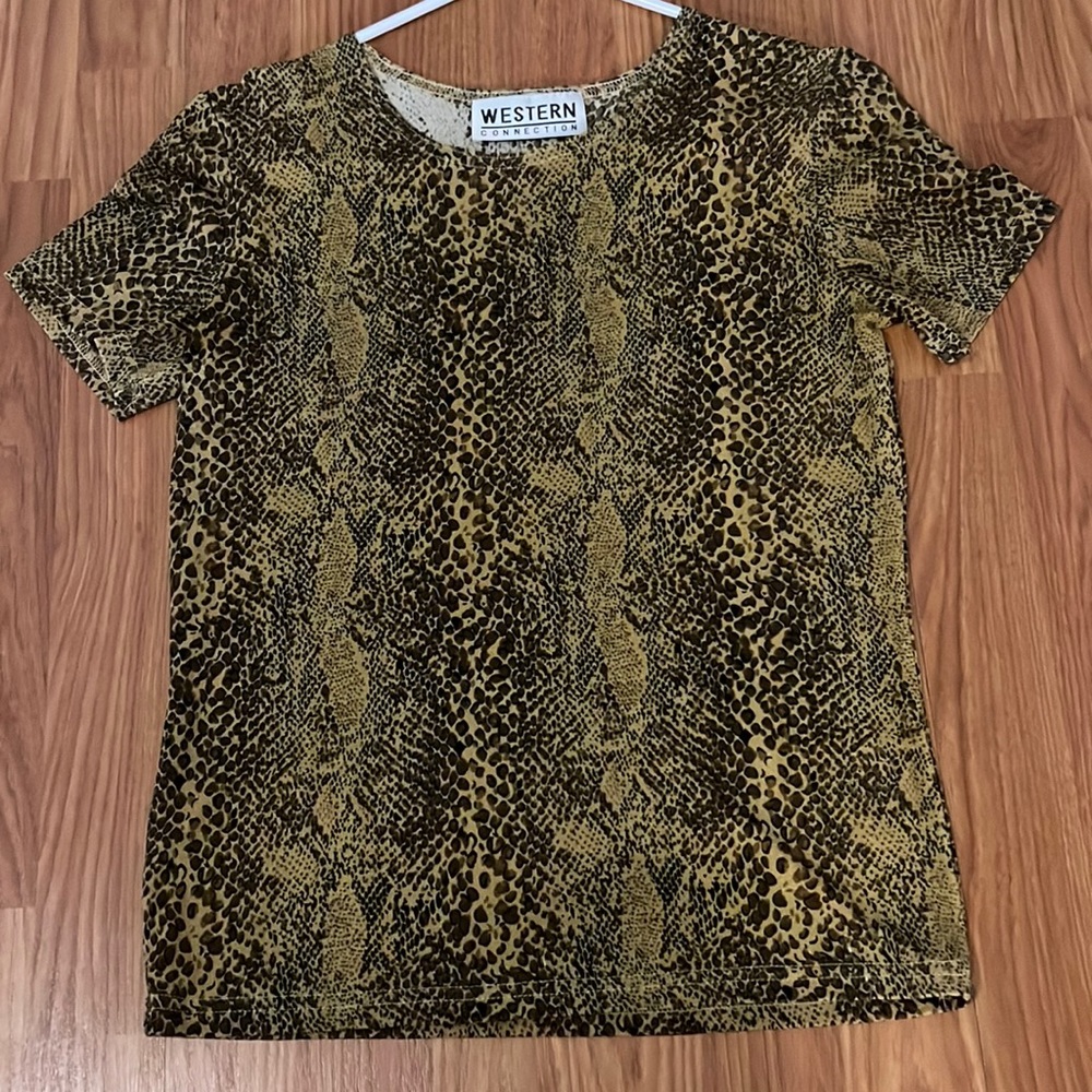 cute snake print top
